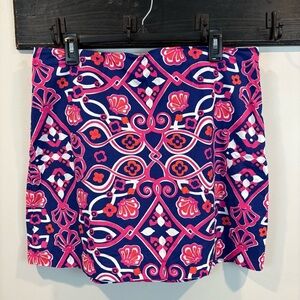 Vineyard Vines Preppy Beach Shell Print Mini Skirt Size 12
